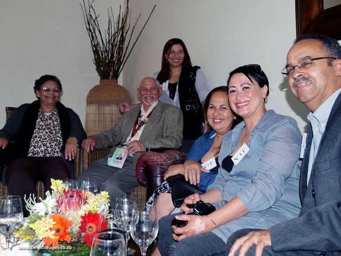 Ms Janey van Wyk, Gorachouqua Chief Hennie van Wyk, Jacqueline Obando-Guarda, Directors The Design Cradle Lorelle Bell and Kaylene Levack and Executive Director Afrikaanse Taal en Kultuur Vereniging Dr. Danny Titus